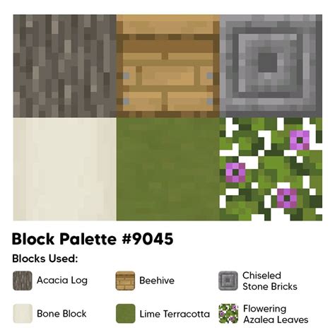 Block Palettes On Instagram Palette 9045 Find More Minecraft Block