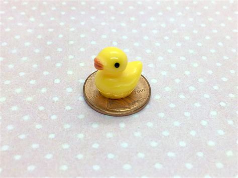 Pcs Tiny Rubber Ducks Mm Miniature Duck Cabochons Etsy