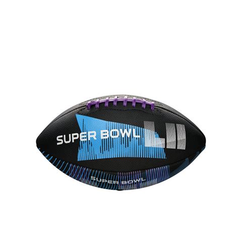 WILSON Sporting Goods Super Bowl LII Junior Football, Black | Wilson ...