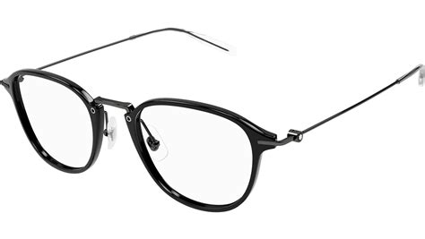 Montblanc Eyeglasses Mb0155o 007 Shiny Black Eye