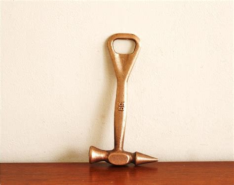 Vintage Brass Hammer Bottle Opener