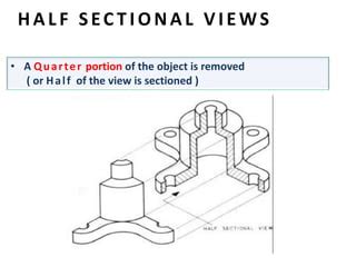 projection of Sectional view-engineering drawing b.tech