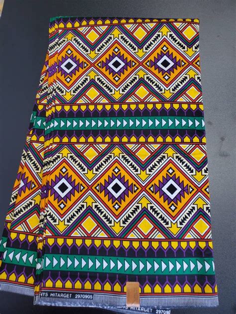 Multicolor African Fabric Ankara Fabric African Clothing Etsy