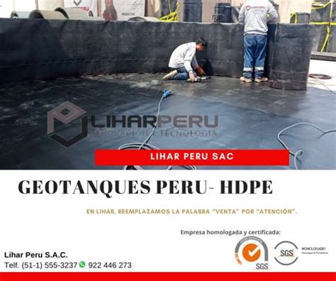 Tanques De Geomembrana Hdpe Y Pvc Geotanque En Lima Otros Servicios