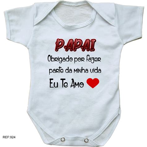 Body Beb Personalizado Papai Obrigado Por Fazer Parte Da