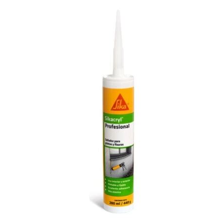 Sellador acrílico de interior y exterior Sika Sikacryl Profesional