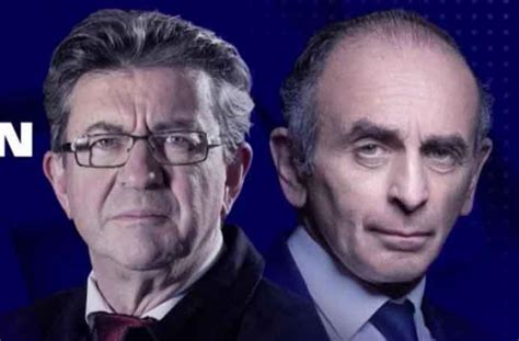 Eric Zemmour vs Jean Luc Mélenchon à quelle heure et sur quelle