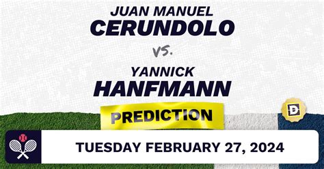 Juan Manuel Cerundolo Vs Yannick Hanfmann Prediction Odds Picks For