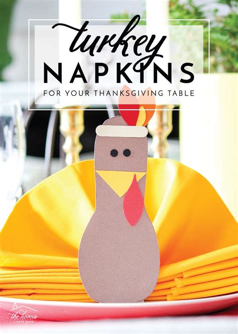 DIY Turkey Napkins For Your Thanksgiving Table The Homes I Have Made