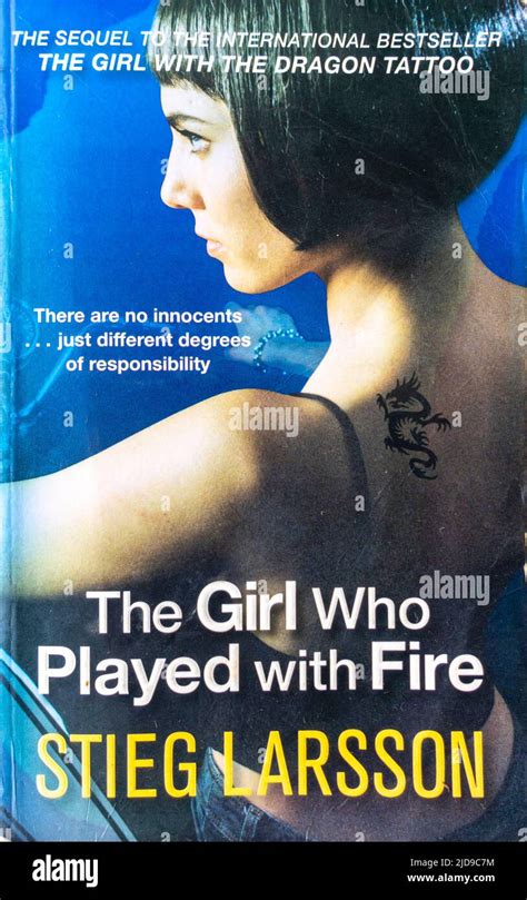 Stieg Larsson - The Girl who Played with Fire - book cover Stock Photo ...