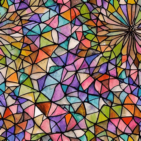 Beautiful Stained Glass Watercolor Pattern Creative Fabrica