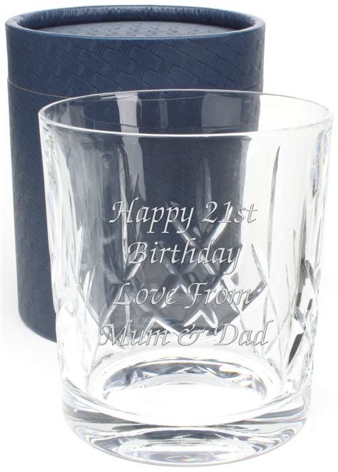 Personalised Engraved Cut Crystal Whisky Glass Tumbler From Go Find A T