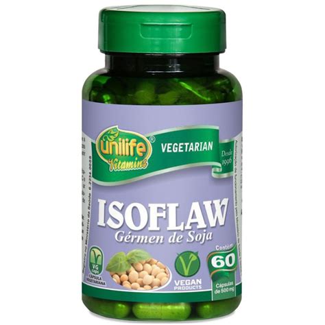 Isoflaw Gérmen de Soja 500mg 60 Cápsulas Unilife Submarino