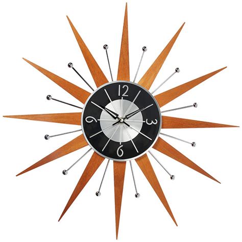 10 Of The Best Retro Sunburst Wall Clocks Retro To Go