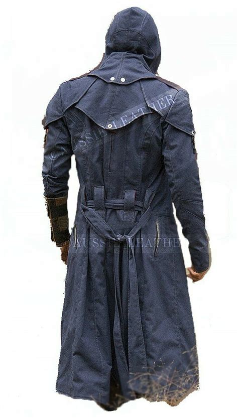 Assassin S Creed Unity Arno Dorian Denim Cosplay Costume Hooded Coat