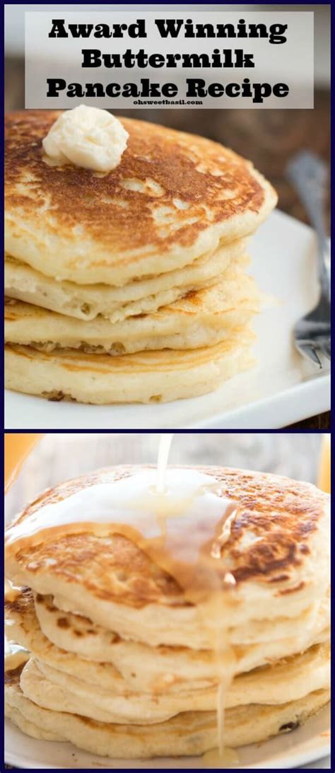 Melt In Your Mouth Buttermilk Pancakes Video Oh Sweet Basil