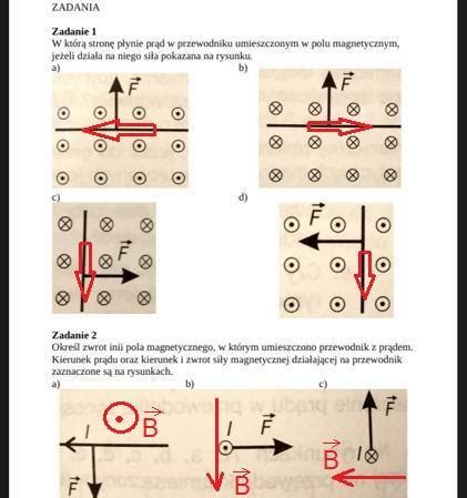 Przewodnik W Polu Magnetycznym Zadanie W Kt R Stron P Ynie Pr D