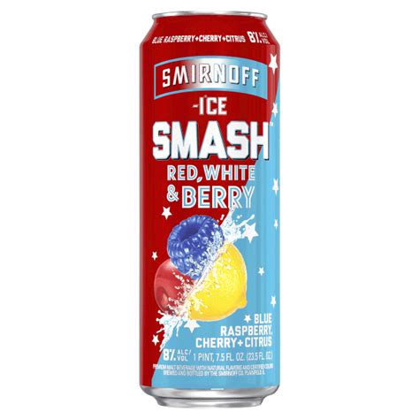 Smirnoff Smash Red White And Berry 1224 Oz Cans Beverages2u