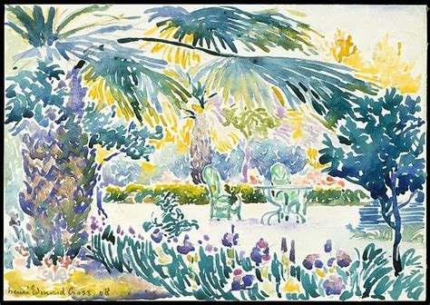 Henri Edmond Cross Henri Edmond Delacroix Garden Of The Painter At