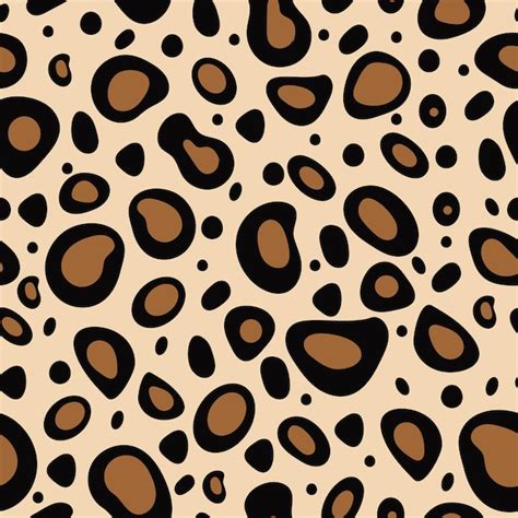 Premium Vector Vector Seamless Leopard Print In Flat Style