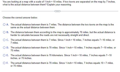 Solved You Are Looking At A Map With A Scale Of 1 Inch 10 Chegg