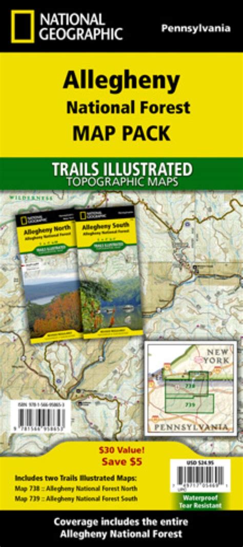 Allegheny National Forest [Map Pack Bundle] | National Geographic – La Compagnie des Cartes - Le ...