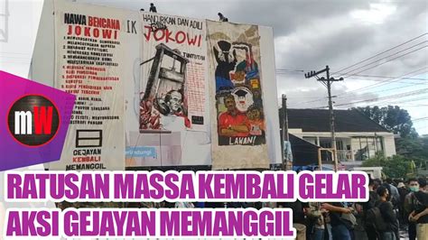 Ratusan Massa Kembali Gelar Aksi Gejayan Memanggil Youtube