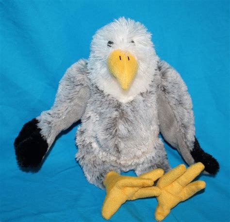 Animaland Plush BALD EAGLE Gray White BIRD 15" Soft Toy 2006 Stuffed ...