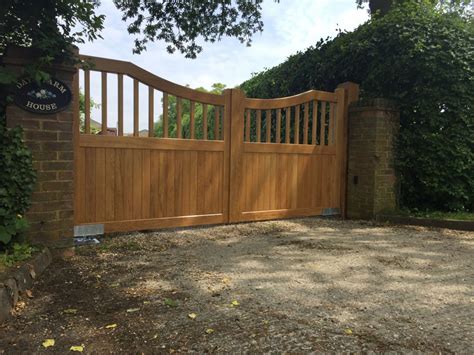 Wooden Swing Gates Automated Wooden Swing Gates For Sale Uk