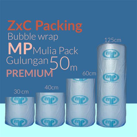 Jual MP Mulia Pack Bubble Wrap Roll 30cm X 50m HITAM BENING PUTIH