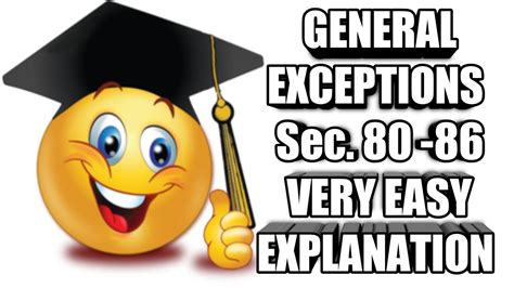 General Exceptions Ipc Section Chapter Youtube