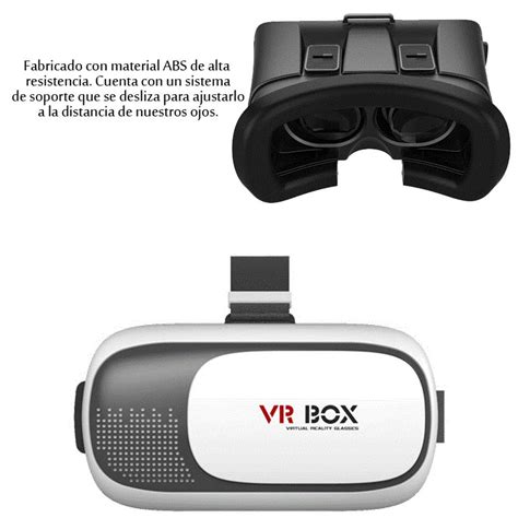 Lentes De Realidad Virtual D Para Smartphone Color Negro Blanco Vr