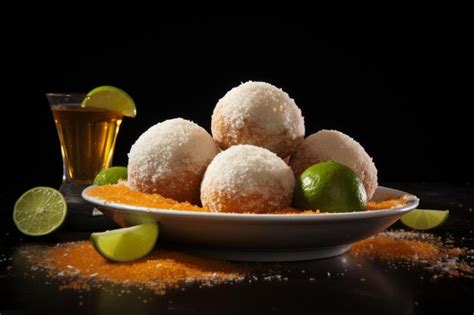 Premium AI Image Margarita Balls Mexican Desserts Food Photography