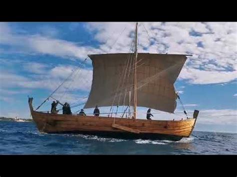 segelfrachter roemisches handelsschiff bissula auf hoher  youtube