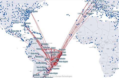 Latam Mapa De Rotas