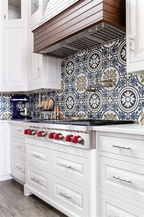 Patterned Lake House Kitchen - Muse Kitchen and Bath