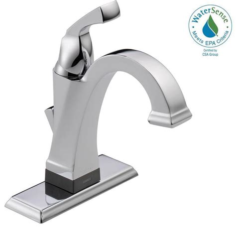 Delta Dryden Single Hole Single Handle Bathroom Faucet With Touch2o Xt