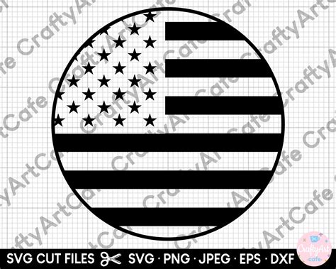 American Flag Svg Round Circle Us Flag Usa Flag - Etsy