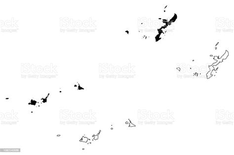 Vetores De Vetor Mapa De Prefeitura De Okinawa E Mais Imagens De Mapa