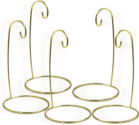 Amazon BANBERRY DESIGNS Christmas Ornament Stand Set Of 5 Gold