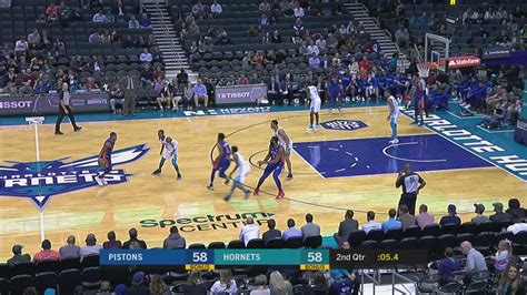 Last Second Field Goal Pistons Hornets Nba Official