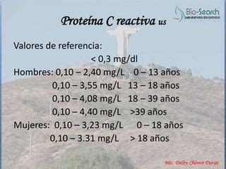 Pcr Valor Normal - Valor diagnostico de la pcr us | PPTX