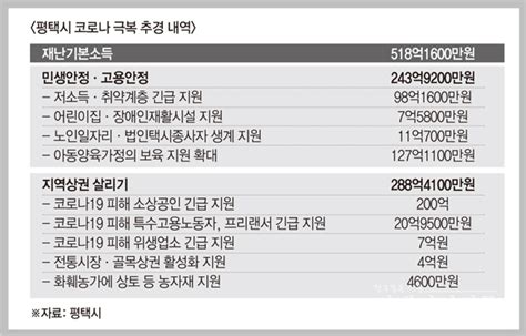 평택시 재난기본소득 시민 1인당 10만원 지급