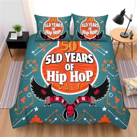 Vibrant 3-Piece Duvet Cover Set - Celebrating 50 Years of Hip Hop with