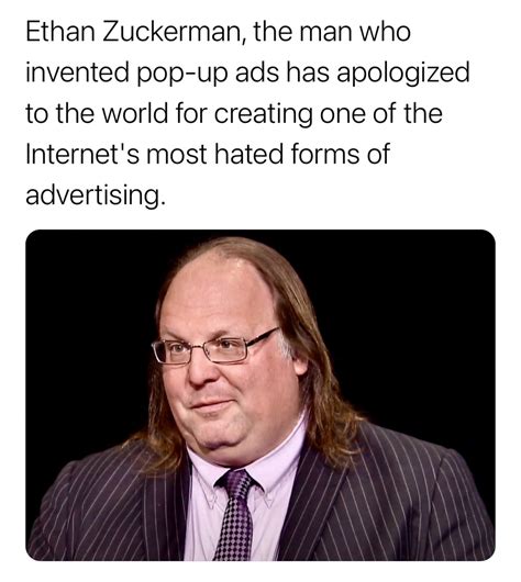 Factsdailyy | Ethan Zuckerman, who invented the pop-up ad in the 1990s