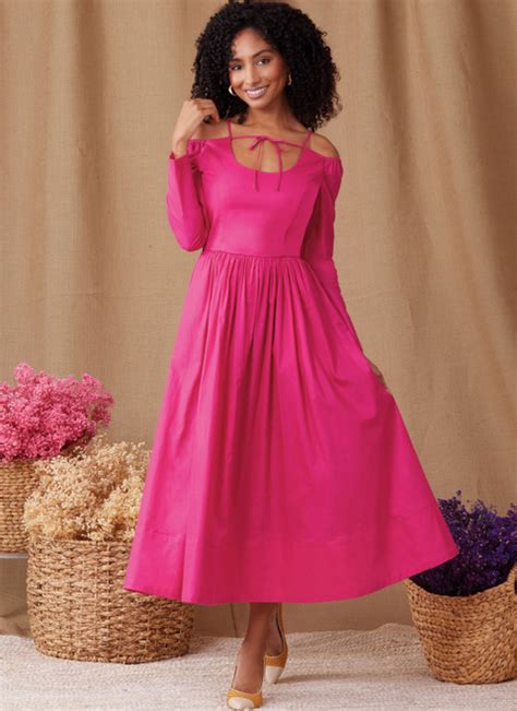 S9950 Simplicity Sewing Pattern Misses Dress With Sleeve And Length