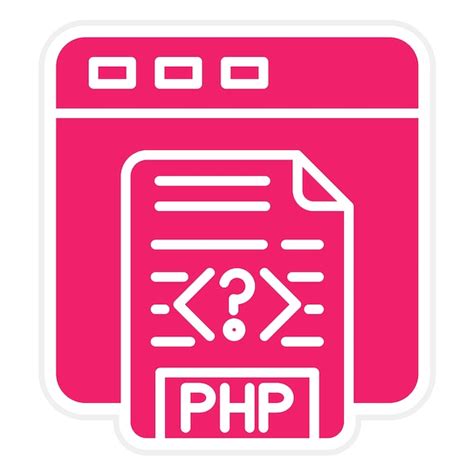 Estilo De Cone De Codifica O Php De Design Vetorial Vetor Premium