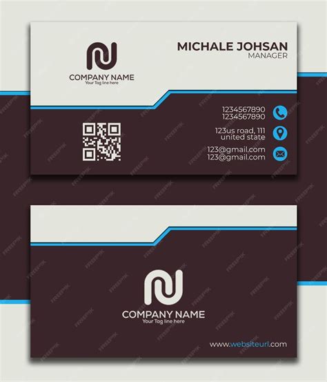 Premium PSD | White and black Business card design psd file