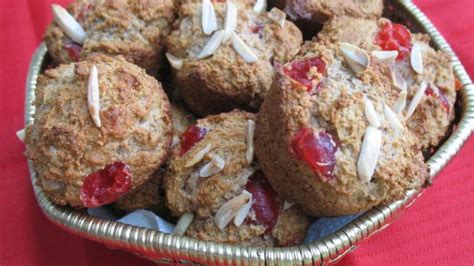 Cherry Almond Muffins Recipe