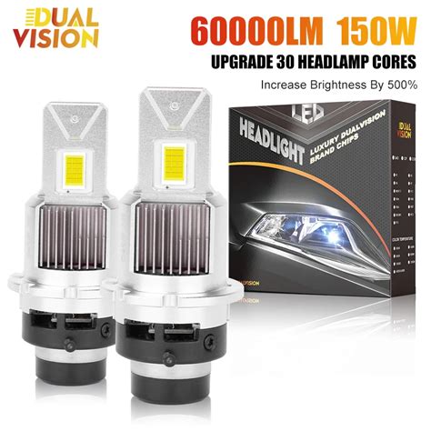 Dualvision 150W 60000LM D2S D4S LED Headlight HID D1S D3S Canbus D1R